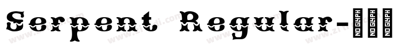 Serpent Regular字体转换
